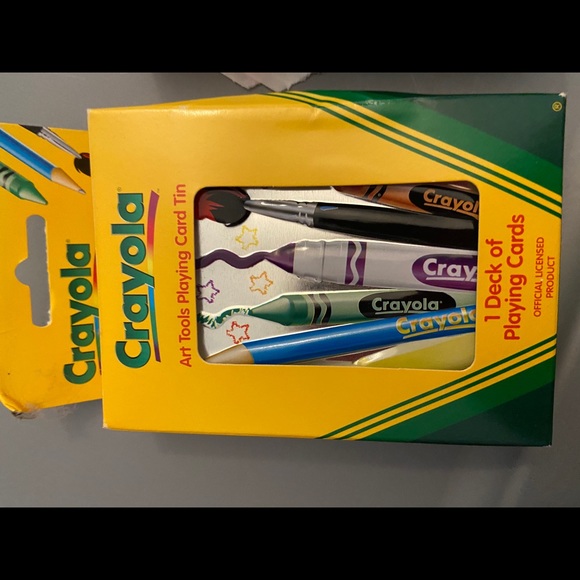 NIB Crayola Deck of playing cards in card tin 90s - Picture 5 of 5